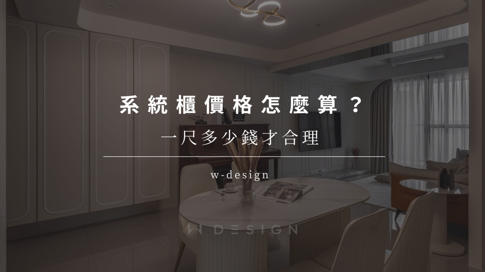 台南系統櫃價格計算方式，一尺多少錢才合理？系統家具預算規劃