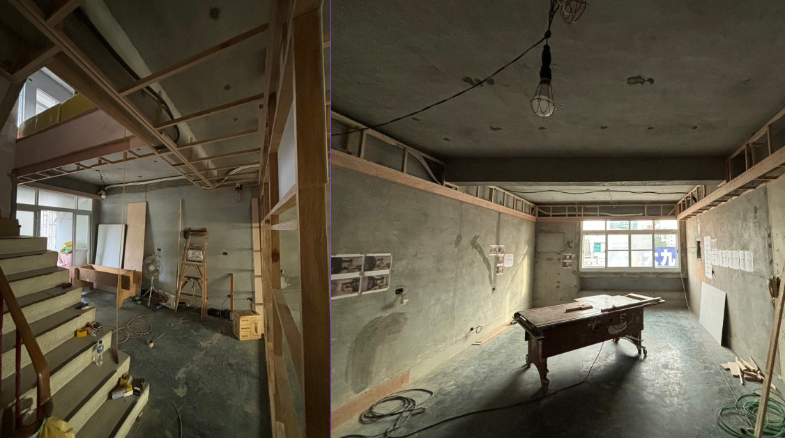 老屋翻新施工過程 拆除舊牆面與基礎整修工程